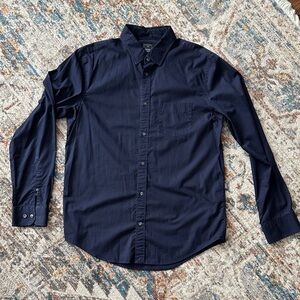 GAP Men's Deep Blue Casual Button Down Shirt